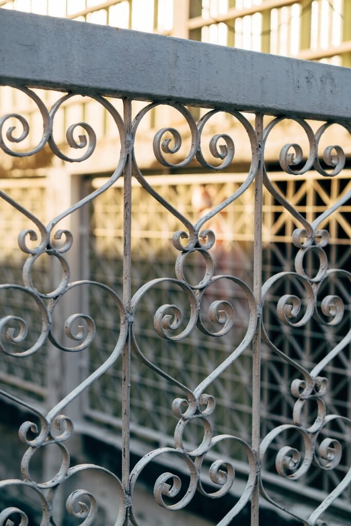 metal gate, iron gate, metalworking, metal decor, art, architecture, decoration, gate design, fence, ornament, wrought iron gate, thailand, asia